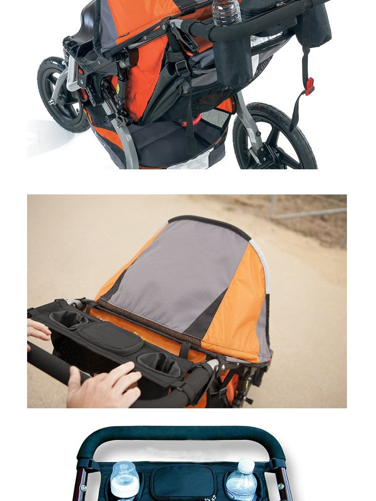 Organizer baby gear in stroller with different colors